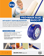 IPG Pro-Mask Blue® Bloc-iT® Clean Line Blue Masking Tape